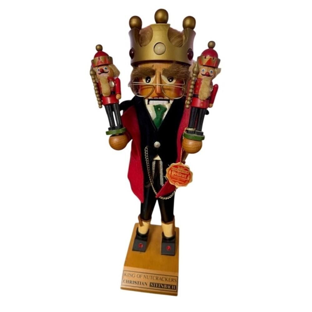 Steinbach Nutcracker "King of Nutcrackers" w/ tag Christian Steinbach 18"